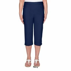 Hot Sale 😍 Alfred-Dunner Petite Alfred Dunner Classics Clam Digger Pants 😍 -Alfred Dunner Store Online Shop unnamed file 117