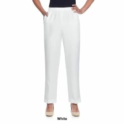 New 🌟 Alfred-Dunner 👩 Womens Alfred Dunner Classics Casual Pants - Average 🎁 -Alfred Dunner Store Online Shop unnamed file 165