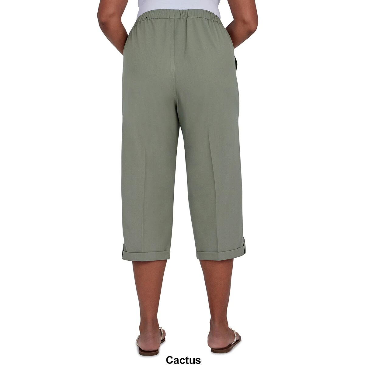 Cheap 🔥 Alfred-Dunner 👩 Womens Alfred Dunner Palm Desert Capri Pants 🔥 2 Cheap 🔥 Alfred-Dunner 👩 Womens Alfred Dunner Palm Desert Capri Pants 🔥 - Image 2
