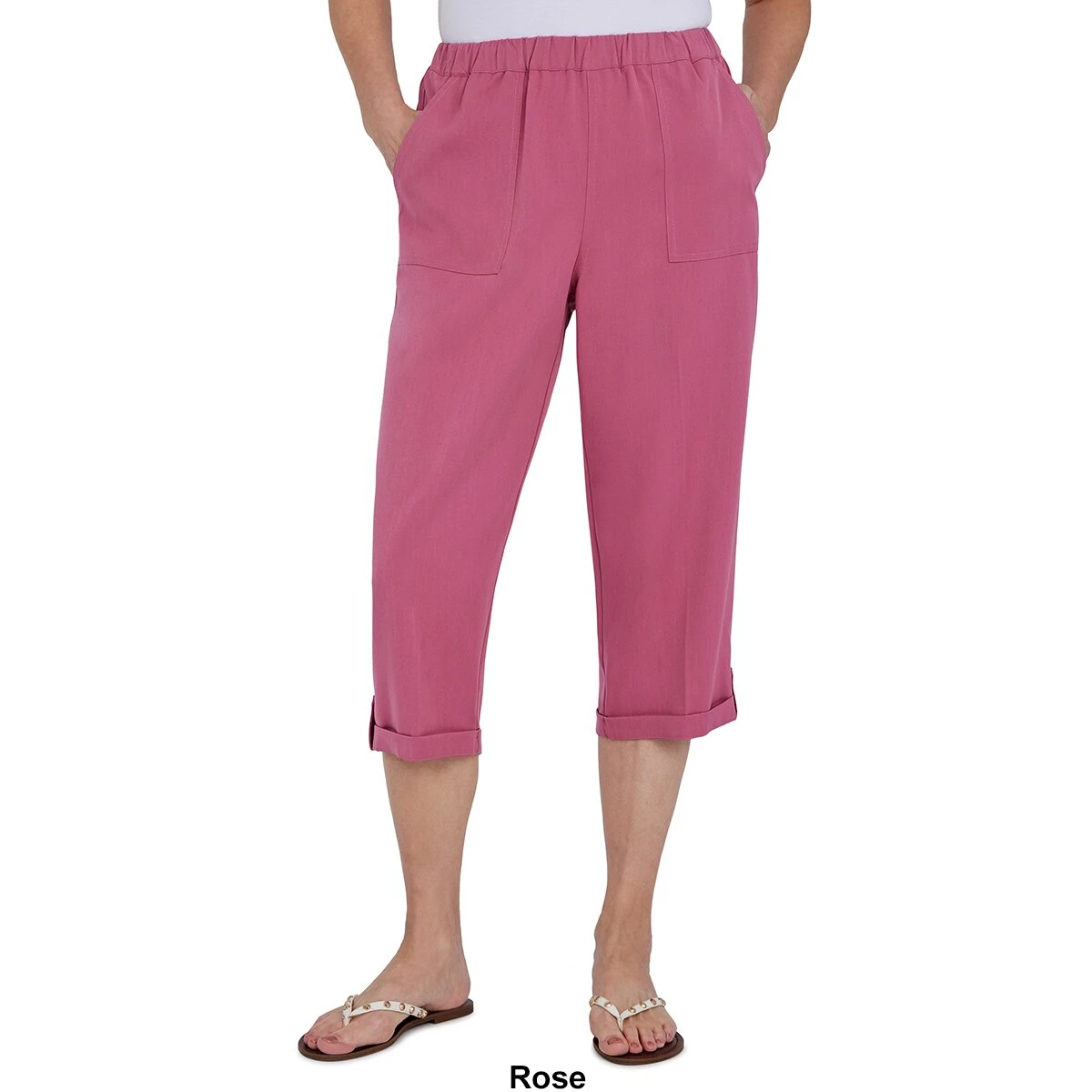 Cheap 🔥 Alfred-Dunner 👩 Womens Alfred Dunner Palm Desert Capri Pants 🔥 3 Cheap 🔥 Alfred-Dunner 👩 Womens Alfred Dunner Palm Desert Capri Pants 🔥 - Image 3