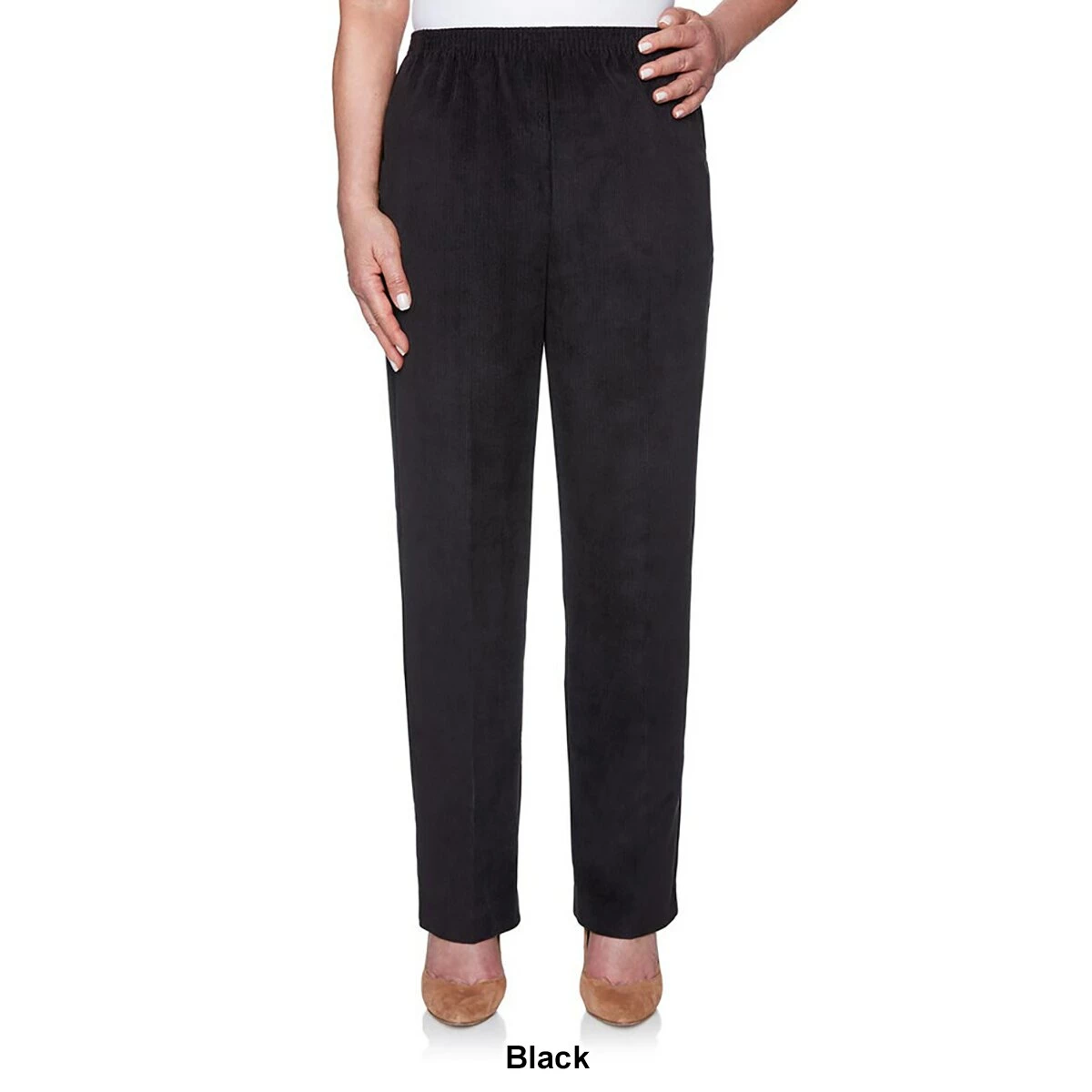 Brand new 💯 Alfred-Dunner 👩 Womens Alfred Dunner Classics Pull On Corduroy Pants - Short 🔥 4 Brand new 💯 Alfred-Dunner 👩 Womens Alfred Dunner Classics Pull On Corduroy Pants - Short 🔥 - Image 4