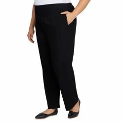 Best Sale 🤩 Alfred-Dunner Plus Size Alfred Dunner Checking In Denim Black Pants - Short ❤️ -Alfred Dunner Store Online Shop unnamed file 321