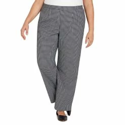 New 🎁 Alfred-Dunner Plus Size Alfred Dunner Checking In Check Proportion Pants-Short ❤️