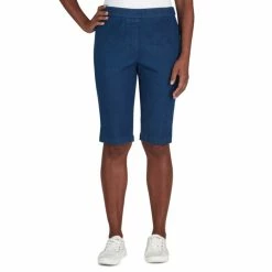 Best deal 🔔 Alfred-Dunner 👩 Womens Alfred Dunner Classics Denim Bermuda Shorts 🔔