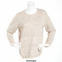 Budget ⌛ Alfred-Dunner Sweaters & Cardigans 👩 Womens Alfred Dunner Classics Soft Acrylic Pointelle Sweater ✨ -Alfred Dunner Store Online Shop unnamed file 363
