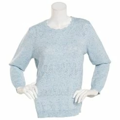 Buy ๐คฉ Alfred-Dunner Sweaters & Cardigans Petite Alfred Dunner Classics Soft Acrylic Pointelle Sweater ๐