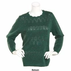 Buy 🤩 Alfred-Dunner Sweaters & Cardigans Petite Alfred Dunner Classics Soft Acrylic Pointelle Sweater 🔔 -Alfred Dunner Store Online Shop unnamed file 380