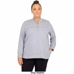 Flash Sale 🛒 Alfred-Dunner Jackets & Blazers 👩 Womens Alfred Dunner Floral Park Jacket With Lace Yoke 💯 -Alfred Dunner Store Online Shop unnamed file 45