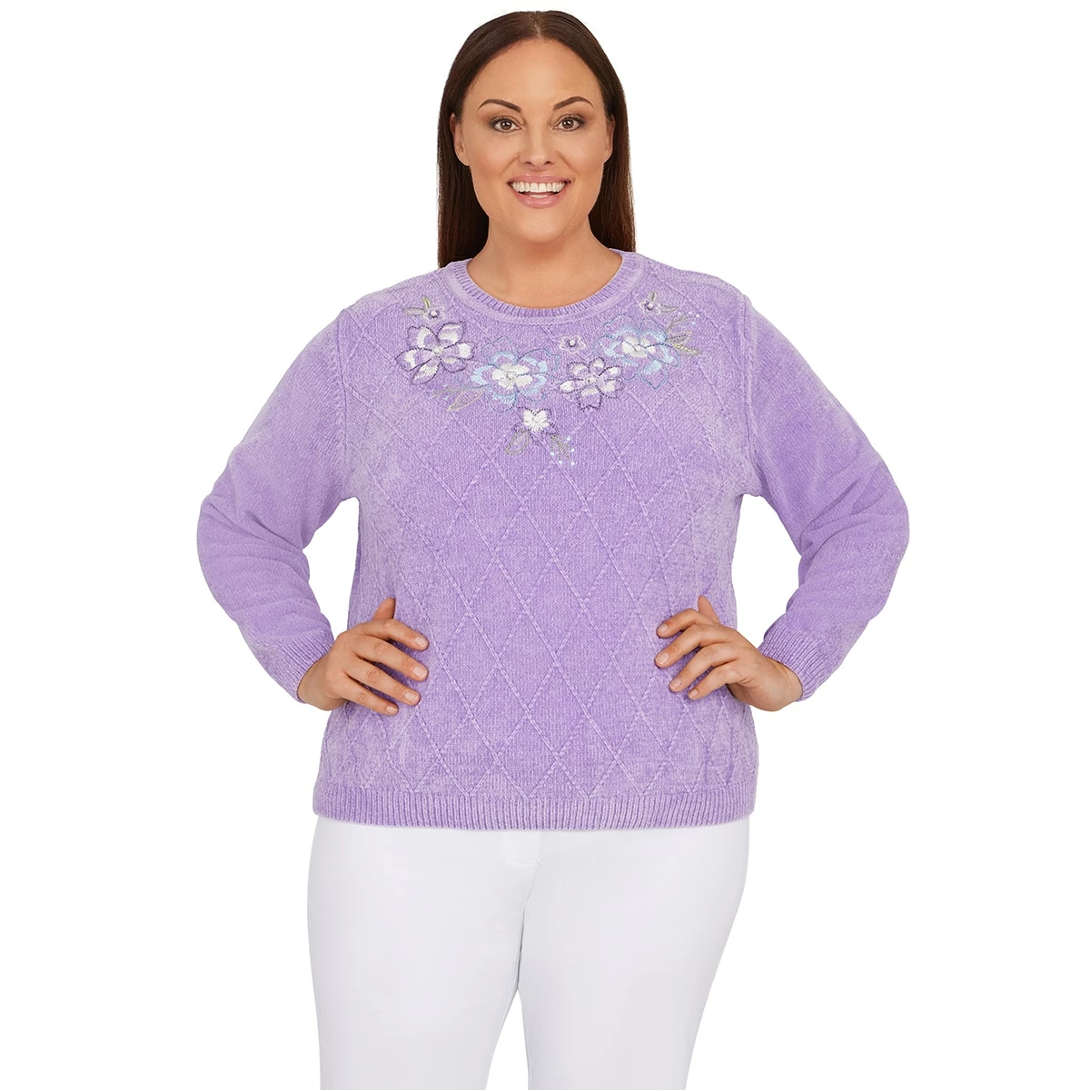 Budget ๐งจ Alfred-Dunner Sweaters & Cardigans Plus Size Alfred Dunner Victoria Falls Floral Yoke Sweater ๐ 1 Budget ๐งจ Alfred-Dunner Sweaters & Cardigans Plus Size Alfred Dunner Victoria Falls Floral Yoke Sweater ๐