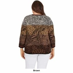 Best reviews of 🥰 Alfred-Dunner Sweaters & Cardigans Plus Size Alfred Dunner Classics Ombre Jacquard Sweater 🔔 -Alfred Dunner Store Online Shop unnamed file 497