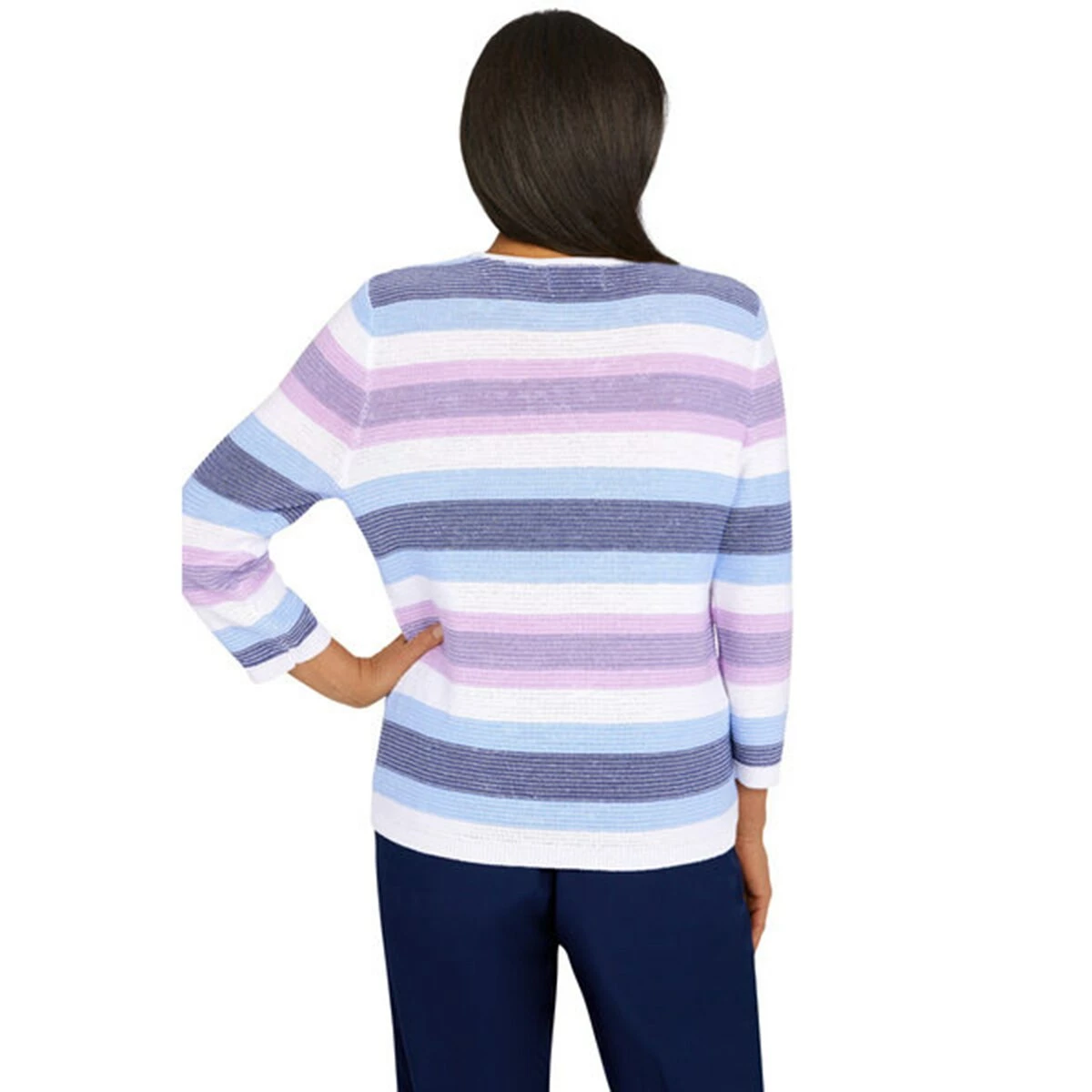 Flash Sale ๐งจ Alfred-Dunner Sweaters & Cardigans Petite Alfred Dunner Picture Perfect Texture Stripe Sweater ๐ฏ 2 Flash Sale ๐งจ Alfred-Dunner Sweaters & Cardigans Petite Alfred Dunner Picture Perfect Texture Stripe Sweater ๐ฏ - Image 2