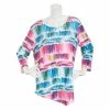 Outlet 🎁 Alfred-Dunner Tops 👩 Womens Alfred Dunner Classics Long Sleeve Brushstrokes Top 🔥