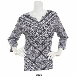 Best reviews of ⌛ Alfred-Dunner Tops 👩 Womens Alfred Dunner Classics Medallion Chevron Top 👍 -Alfred Dunner Store Online Shop unnamed file 600