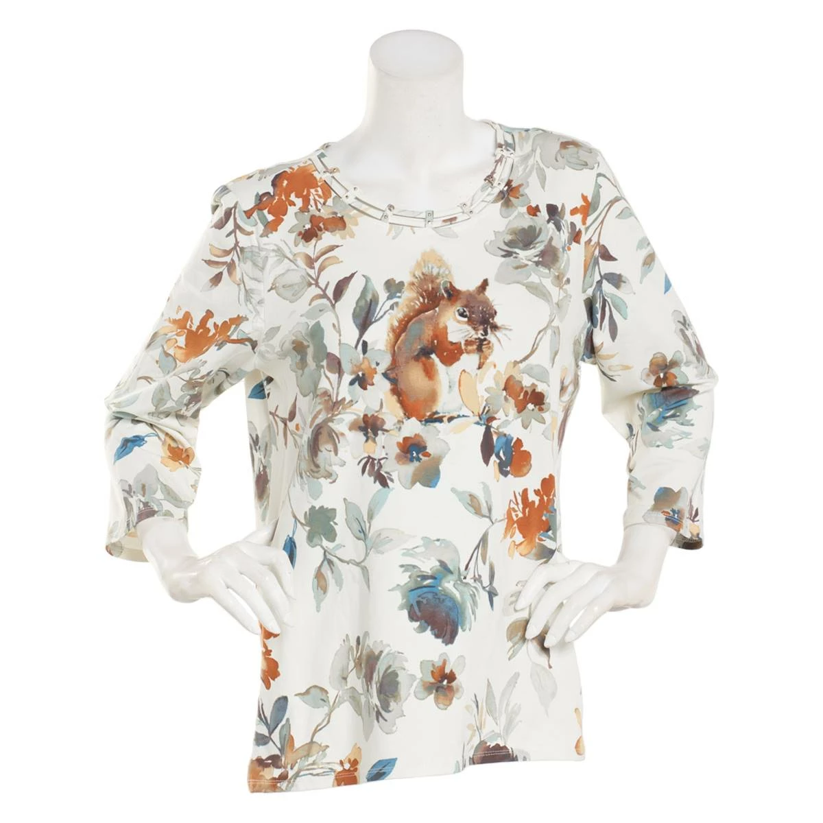 Coupon โญ Alfred-Dunner Tops ๐ฉ Womens Alfred Dunner Classics 3/4 Sleeve Squirrel Top โจ 1 Coupon โญ Alfred-Dunner Tops ๐ฉ Womens Alfred Dunner Classics 3/4 Sleeve Squirrel Top โจ