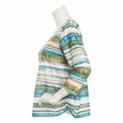 Coupon ⌛ Alfred-Dunner Tops Petite Alfred Dunner Classics 3/4 Sleeve Etched Biadere Top 😍 -Alfred Dunner Store Online Shop unnamed file 622