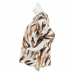 Hot Sale 🥰 Alfred-Dunner Tops Plus Size Alfred Dunner Classics 3/4 Sleeve Skin Brushstroke Top 🎁 -Alfred Dunner Store Online Shop unnamed file 640