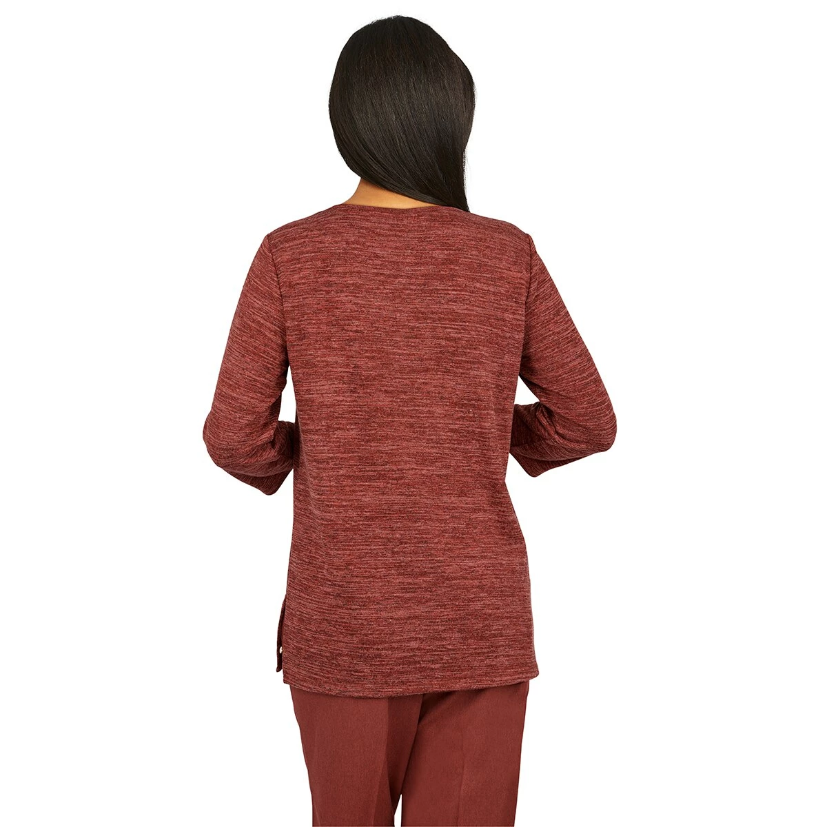 Discount π Alfred-Dunner Tops π© Womens Alfred Dunner Sorrento Melange Grommet Trim Top π 2 Discount π Alfred-Dunner Tops π© Womens Alfred Dunner Sorrento Melange Grommet Trim Top π - Image 2