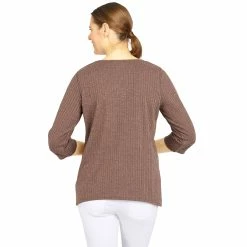 Coupon 🛒 Alfred-Dunner Tops Petite Alfred Dunner Sorrento Asymmetrical Floral Rib Blouse 🛒 -Alfred Dunner Store Online Shop unnamed file 684