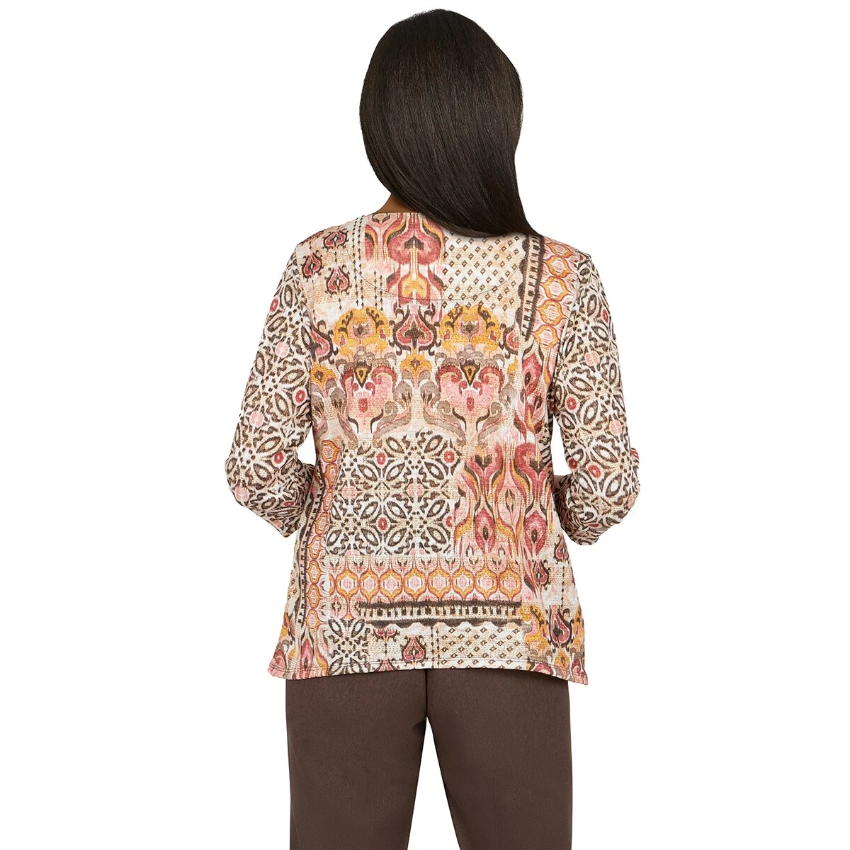 Discount 😀 Alfred-Dunner Tops Petite Alfred Dunner Sorrento Shimmer Baroque Patchwork Top ⭐ 2 Discount 😀 Alfred-Dunner Tops Petite Alfred Dunner Sorrento Shimmer Baroque Patchwork Top ⭐ - Image 2