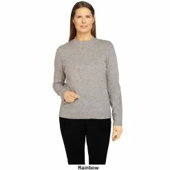 Flash Sale 🥰 Alfred-Dunner Tops Petite Alfred Dunner Classics Soft Acrylic Scallop Mock Neck Top 👏 -Alfred Dunner Store Online Shop unnamed file 698
