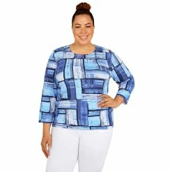 Best reviews of ✔️ Alfred-Dunner Tops Plus Size Alfred Dunner Classics Color Block Printed Sweater ❤️ -Alfred Dunner Store Online Shop unnamed file 764